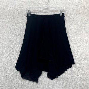 Y2K 2000s Sweet Pea Black Mesh Asymmetrical Fairy Grunge Skirt